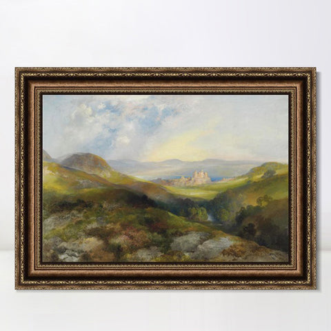 INVIN ART Framed Canvas Art Giclee Print Series#82 Landscape by Albert Bierstadt Wall Art Living Room Home Office Decorations