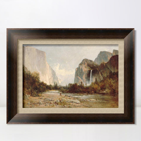 INVIN ART Framed Canvas Art Giclee Print Mountains#6 by Albert Bierstadt Wall Art Living Room Home Office Decorations