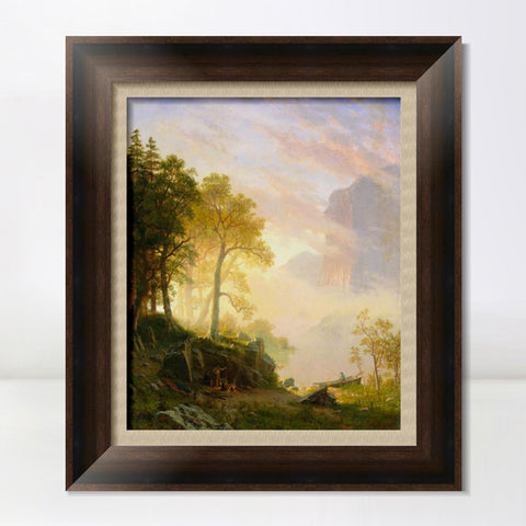 INVIN ART Framed Canvas Art Giclee Print Series#86 by Albert Bierstadt Wall Art Living Room Home Office Decorations