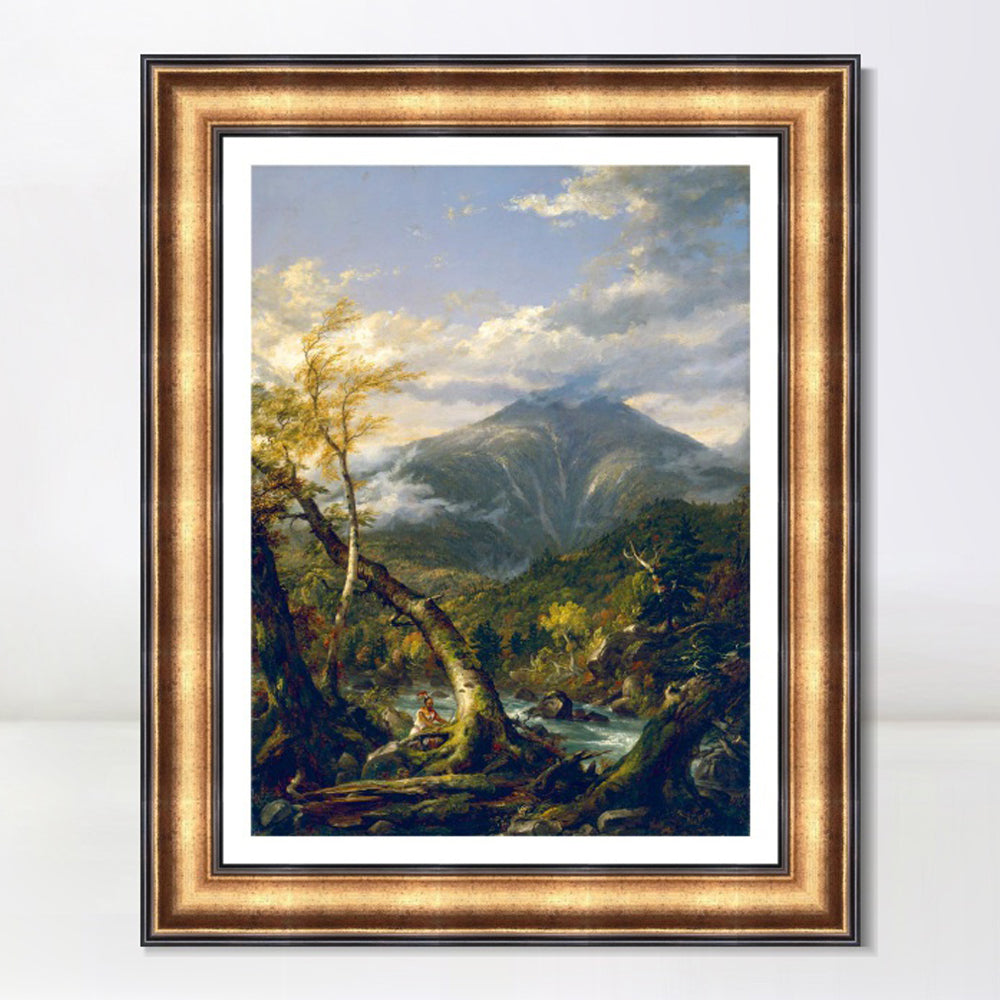 INVIN ART Framed Canvas Art Giclee Print Crooked tree by Albert Bierstadt Wall Art