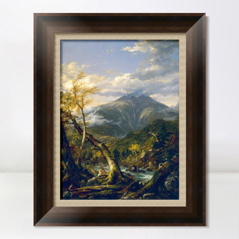 INVIN ART Framed Canvas Art Giclee Print Crooked tree by Albert Bierstadt Wall Art Living Room Home Office Decorations