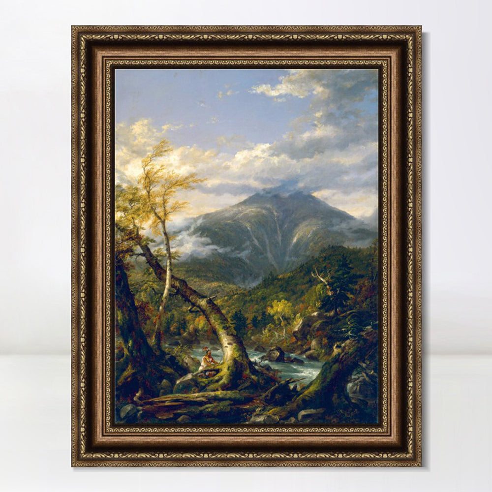 INVIN ART Framed Canvas Art Giclee Print Crooked tree by Albert Bierstadt Wall Art