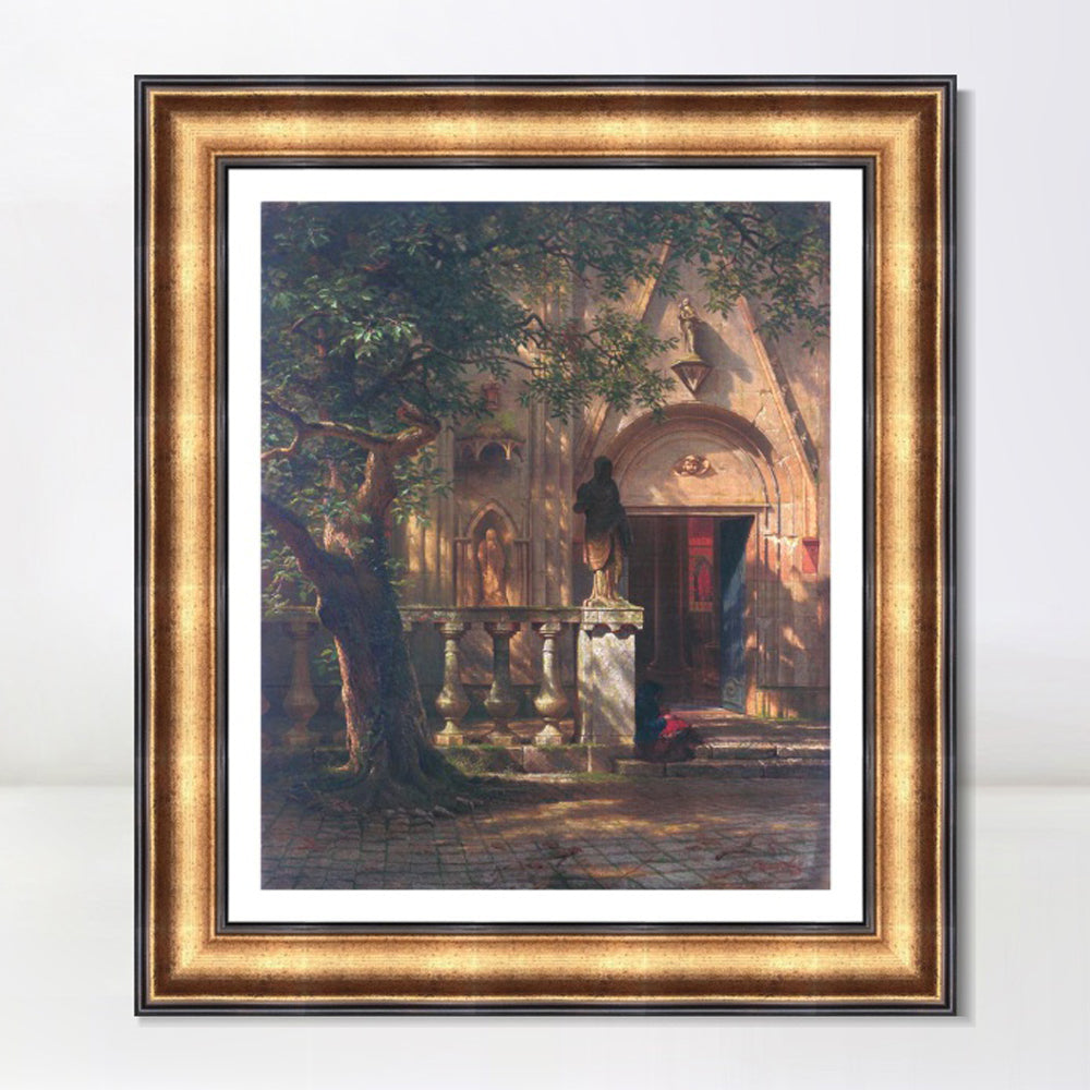 INVIN ART Framed Canvas Art Giclee Print Series#90 by Albert Bierstadt Wall Art