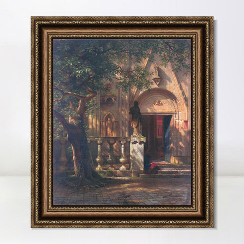 INVIN ART Framed Canvas Art Giclee Print Series#90 by Albert Bierstadt Wall Art Living Room Home Office Decorations