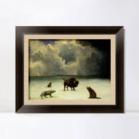 INVIN ART Framed Canvas Art Giclee Print Series#99 by Albert Bierstadt Wall Art Living Room Home Office Decorations