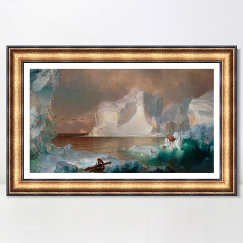INVIN ART Framed Canvas Art Giclee Print Series#104 by Albert Bierstadt Wall Art Living Room Home Office Decorations