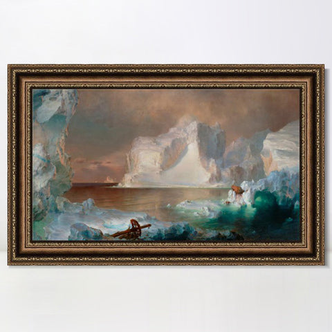 INVIN ART Framed Canvas Art Giclee Print Series#104 by Albert Bierstadt Wall Art Living Room Home Office Decorations