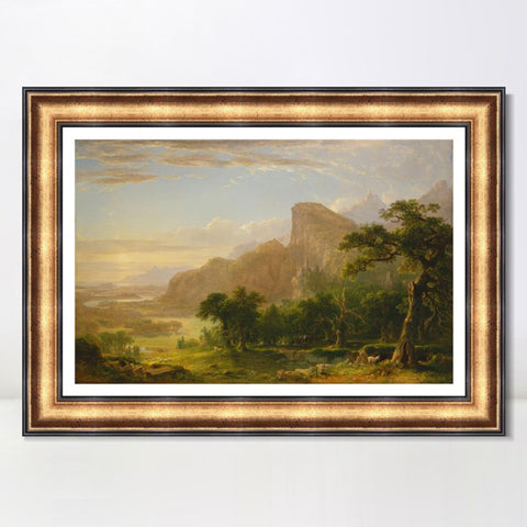INVIN ART Framed Canvas Art Giclee Print Sky by Albert Bierstadt Wall Art Living Room Home Office Decorations