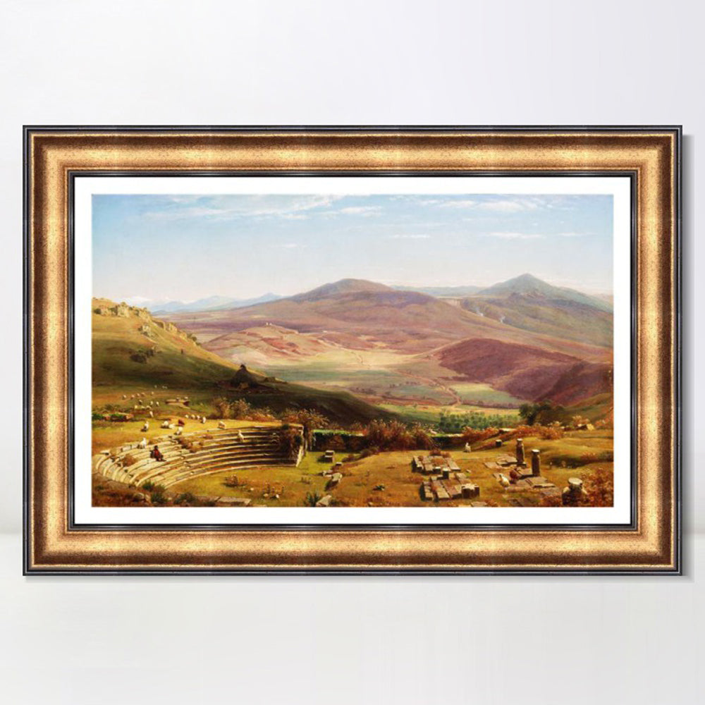 INVIN ART Framed Canvas Art Giclee Print Landscape#117 by Albert Bierstadt Wall Art