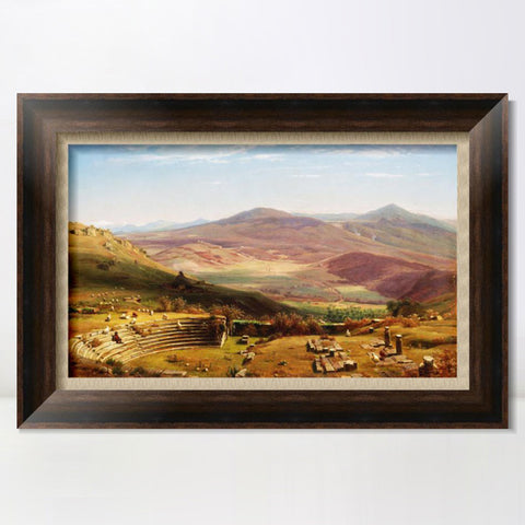 INVIN ART Framed Canvas Art Giclee Print Landscape#117 by Albert Bierstadt Wall Art Living Room Home Office Decorations