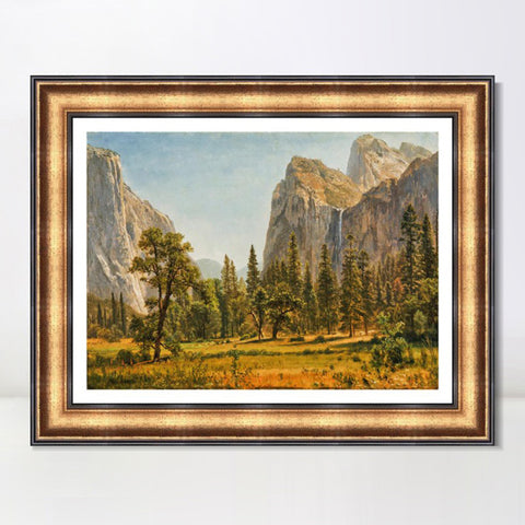 INVIN ART Framed Canvas Art Giclee Print Antumn Scenery by Albert Bierstadt Wall Art Living Room Home Office Decorations