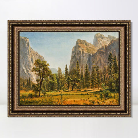 INVIN ART Framed Canvas Art Giclee Print Antumn Scenery by Albert Bierstadt Wall Art Living Room Home Office Decorations