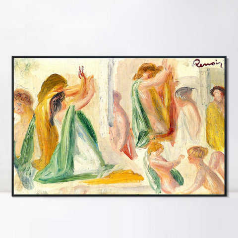 INVIN ART Framed Canvas ESQUISSE POUR OEDIPE by Pierre Auguste Renoir Wall Art Living Room Home Office Decorations