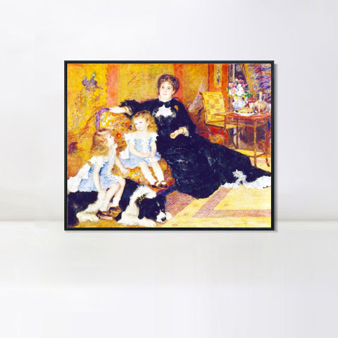 INVIN ART Framed Canvas Madame Georges Charpentier by Pierre Auguste Renoir Wall Art Living Room Home Office Decorations