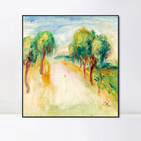 INVIN ART Framed Canvas LA MAISON DE L'ARTISTE by Pierre Auguste Renoir Wall Art Living Room Home Office Decorations