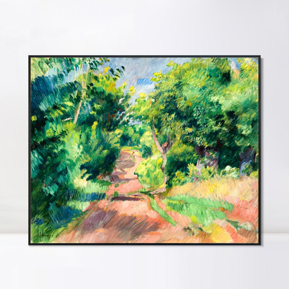 INVIN ART Framed Canvas LES ENVIRONS DE VARENGEVILLE by Pierre Auguste Renoir Wall Art Living Room Home Office Decorations