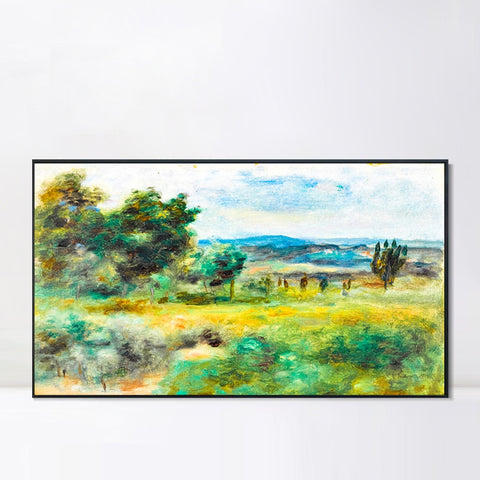 INVIN ART Framed Canvas PAYSAGE 3 by Pierre Auguste Renoir Wall Art Living Room Home Office Decorations