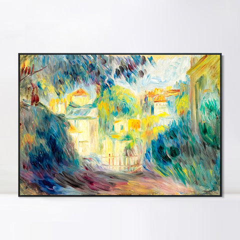 INVIN ART Framed Canvas PAYSAGE 8 by Pierre Auguste Renoir Wall Art Living Room Home Office Decorations