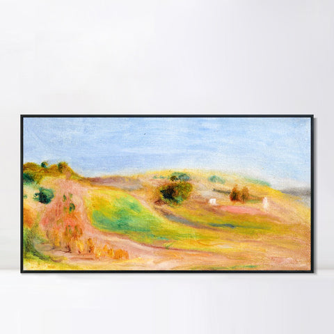 INVIN ART Framed Canvas PAYSAGE 9 by Pierre Auguste Renoir Wall Art Living Room Home Office Decorations