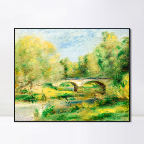 INVIN ART Framed Canvas PAYSAGE 12 by Pierre Auguste Renoir Wall Art Living Room Home Office Decorations