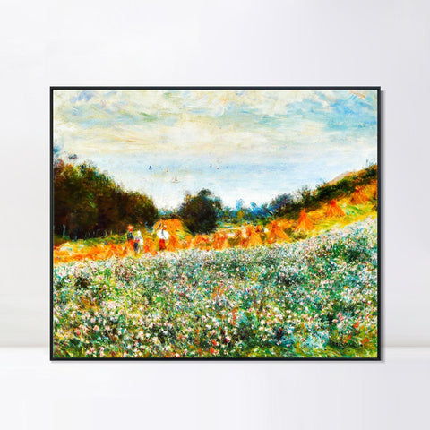INVIN ART Framed Canvas La Moisson by Pierre Auguste Renoir Wall Art Living Room Home Office Decorations