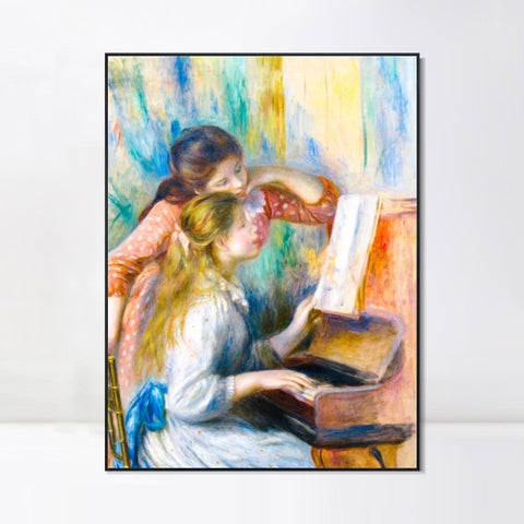 INVIN ART Framed Canvas Series#183 by Pierre Auguste Renoir Wall Art Living Room Home Office Decorations