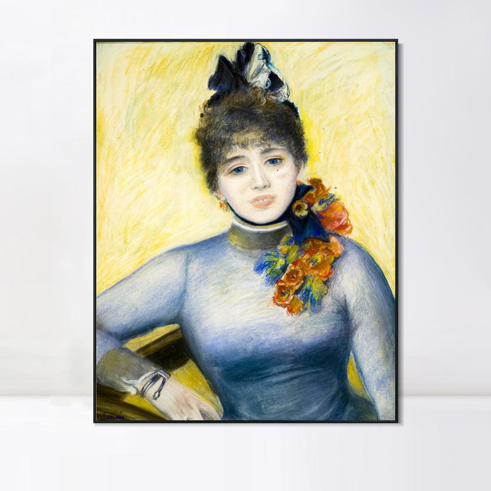 INVIN ART Framed Canvas Caroline R¨¦my by Pierre Auguste Renoir Wall Art Living Room Home Office Decorations