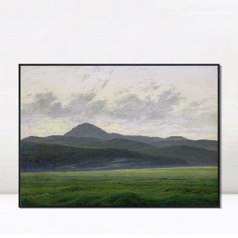INVIN ART Framed Canvas Landscape In The Riesengebirge by Caspar David Friedrich Wall Art Living Room Home Office Decorations
