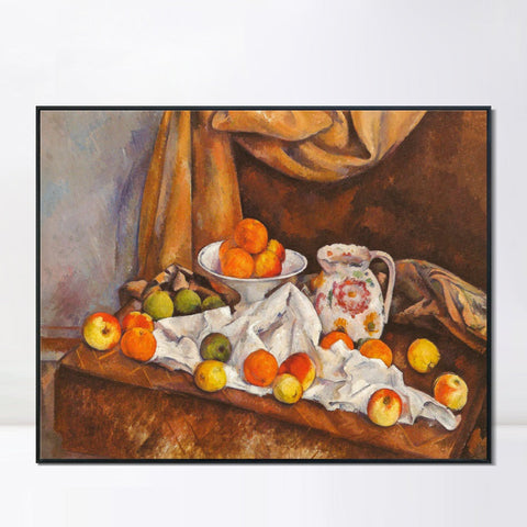 INVIN ART Framed Canvas Giclee Print Art Series#009 by Paul Cezanne Wall Art Living Room Home Office Decorations