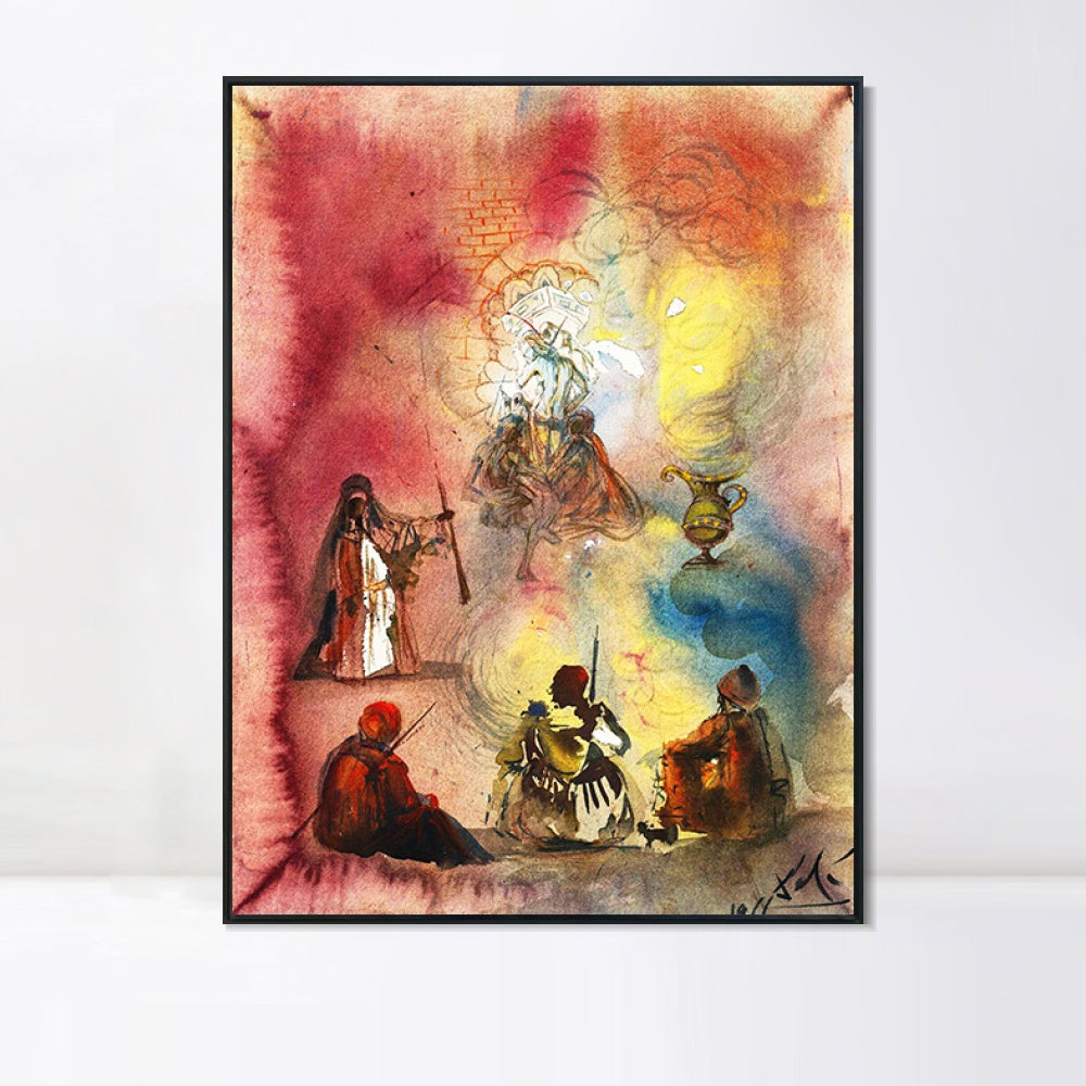 INVIN ART Framed Canvas Series#023 by Salvador Dal Wall Art Living Room Home Office Decorations