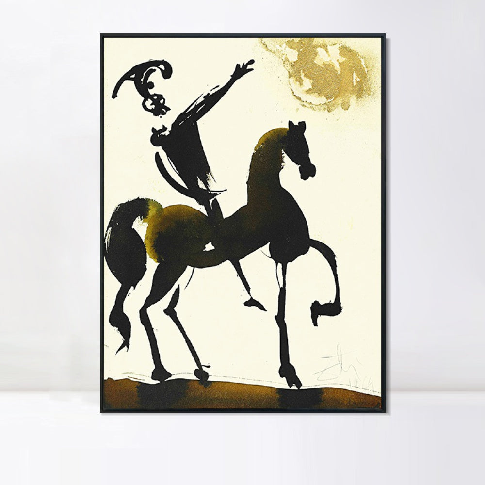 INVIN ART Framed Canvas Series#024 by Salvador Dal Wall Art Living Room Home Office Decorations