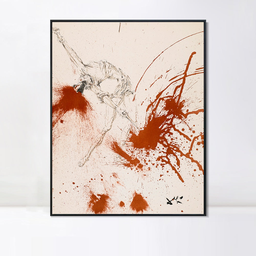 INVIN ART Framed Canvas Series#034 by Salvador Dal Wall Art Living Room Home Office Decorations
