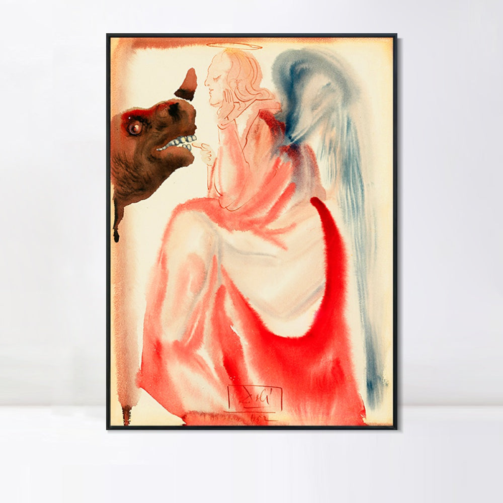 INVIN ART Framed Canvas Series#050 by Salvador Dal Wall Art Living Room Home Office Decorations