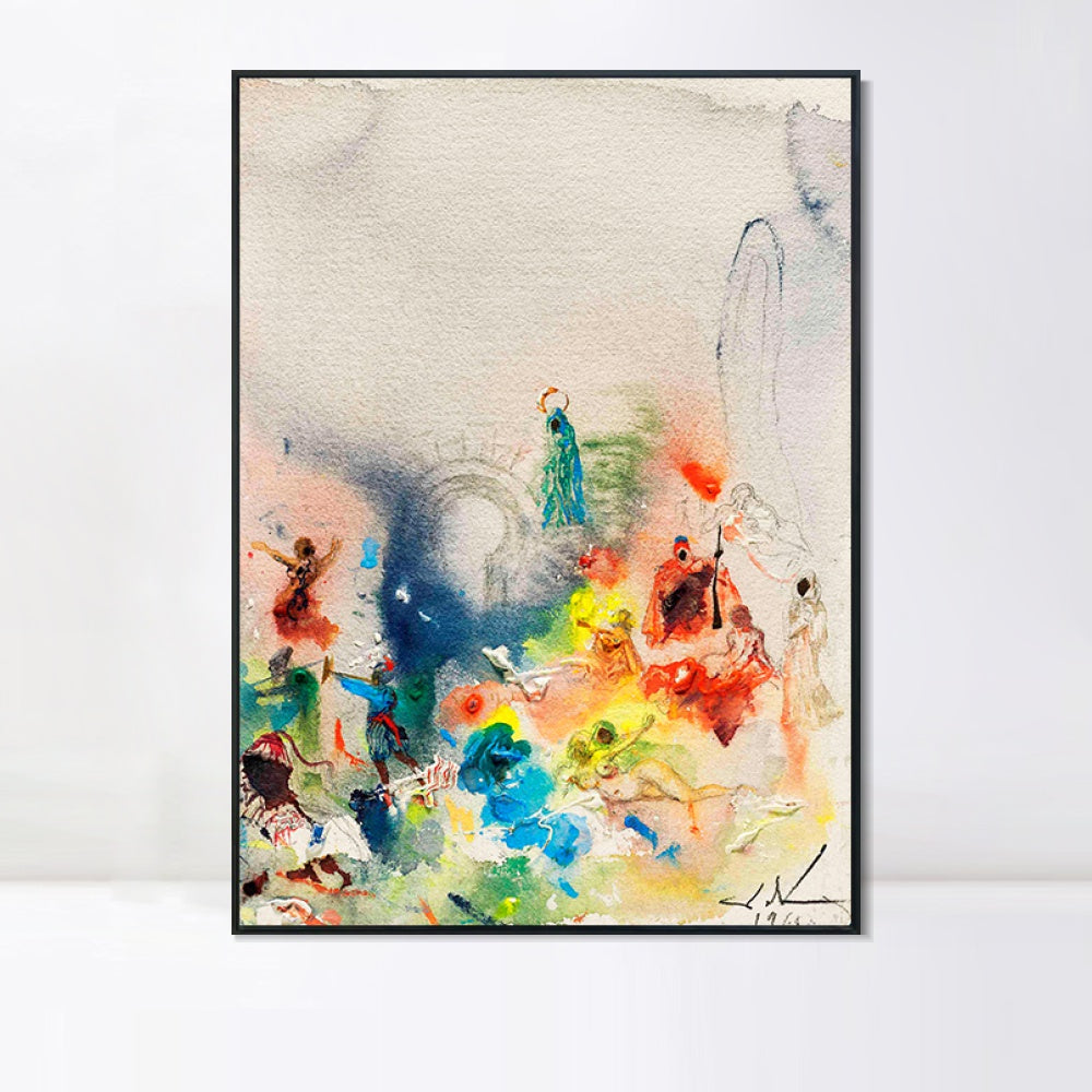 INVIN ART Framed Canvas Series#059 by Salvador Dal Wall Art Living Room Home Office Decorations