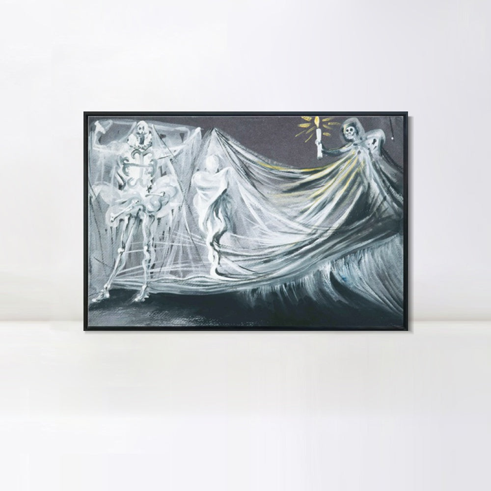 INVIN ART Framed Canvas Series#078 by Salvador Dal Wall Art Living Room Home Office Decorations