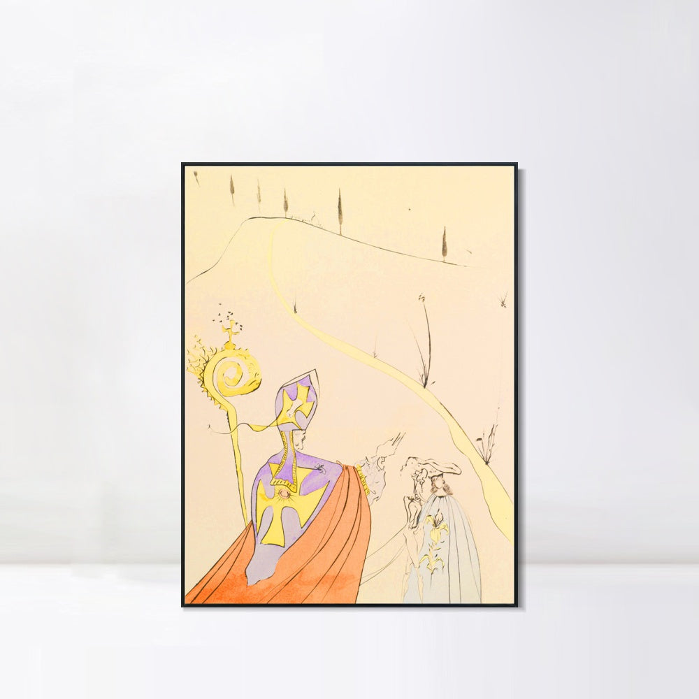 INVIN ART Framed Canvas Series#101 by Salvador Dal Wall Art Living Room Home Office Decorations