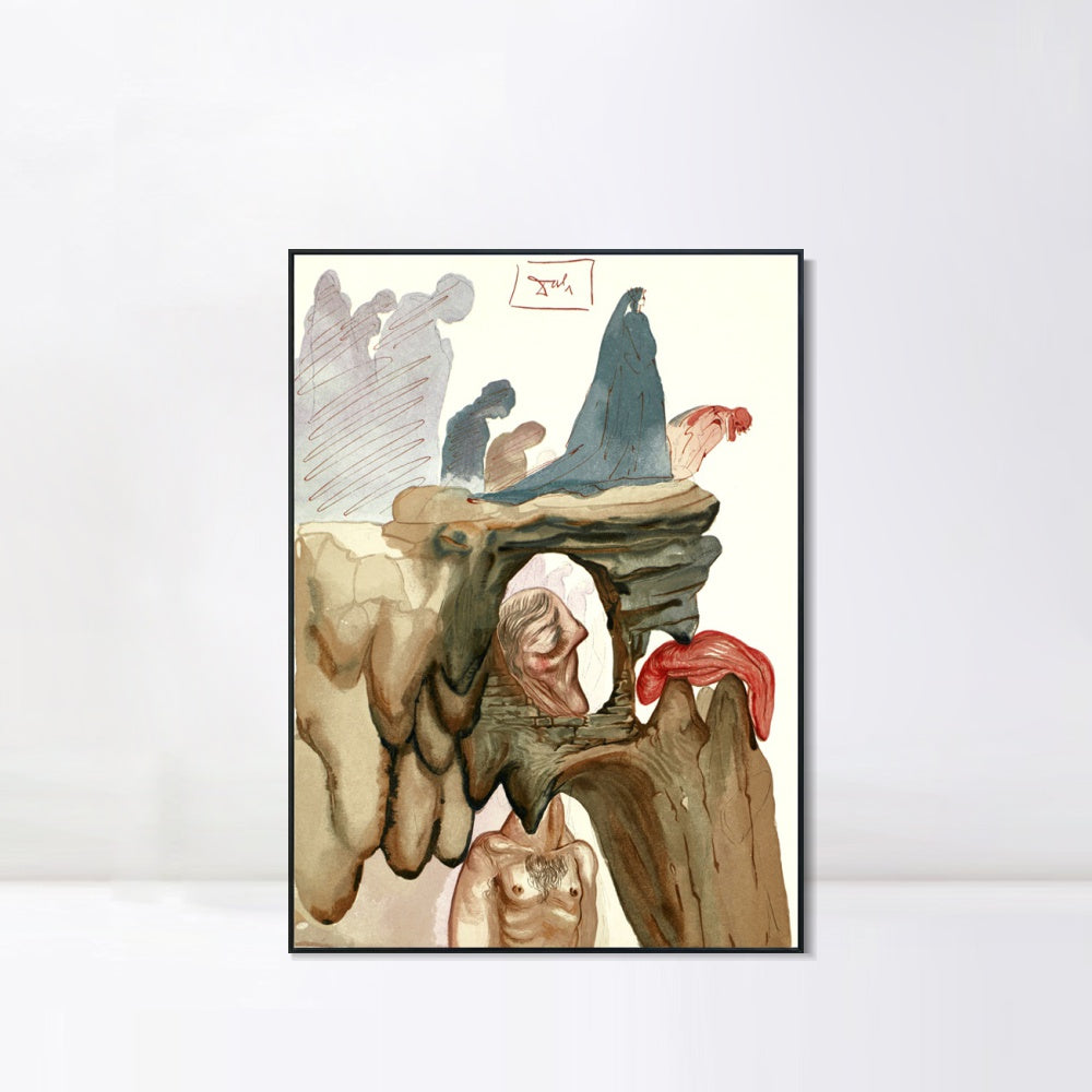 INVIN ART Framed Canvas Series#113 by Salvador Dal Wall Art Living Room Home Office Decorations