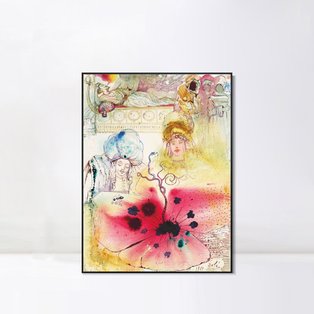 INVIN ART Framed Canvas Series#116 by Salvador Dal Wall Art Living Room Home Office Decorations