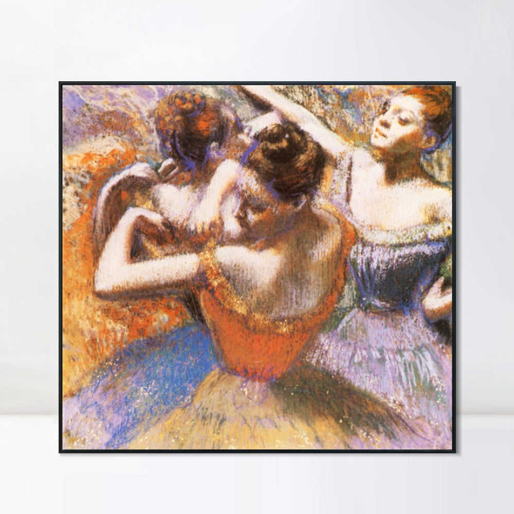INVIN ART Framed Canvas Giclee Print Danseuses by Edgar Degas Wall Art