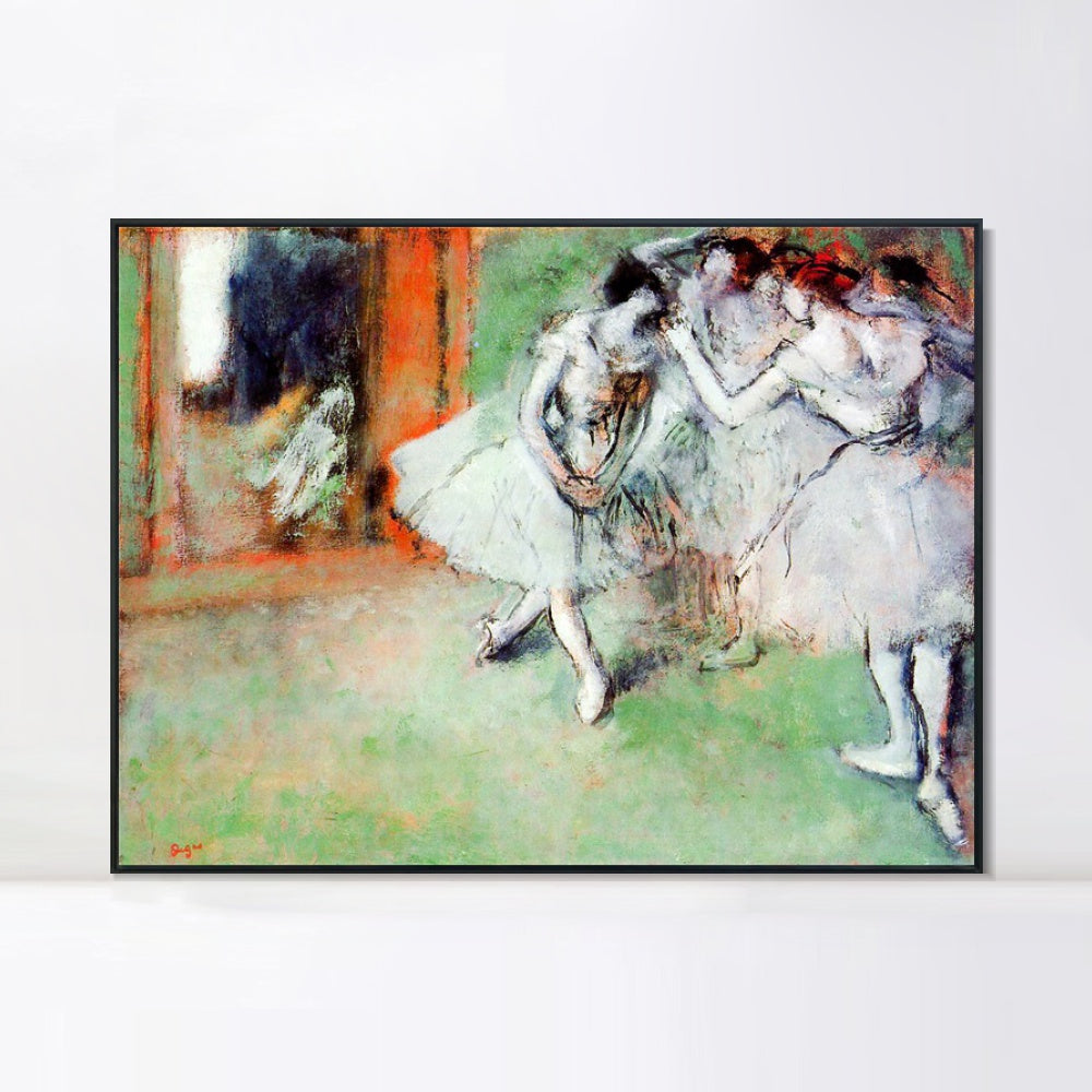 INVIN ART Framed Canvas Giclee Print Art Group of Dancers,circa 1900-1905 by Edgar Degas Wall Art