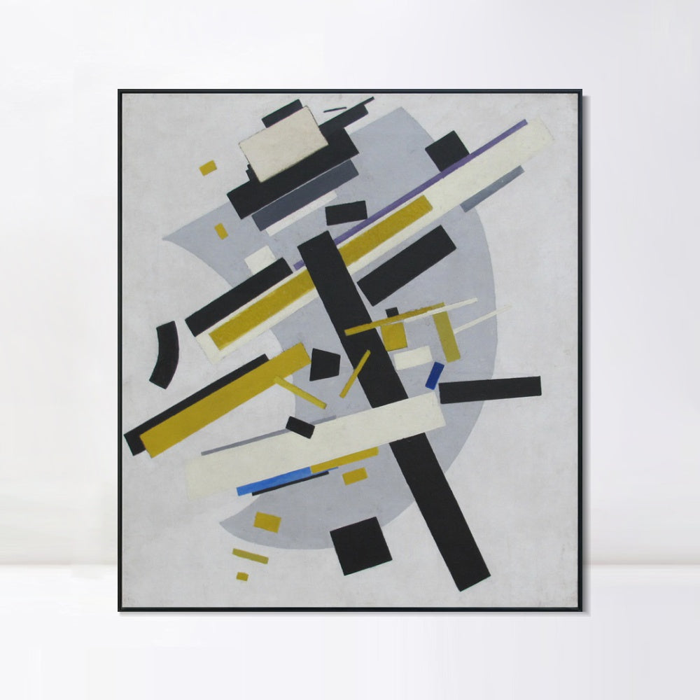 INVIN ART Framed Canvas Giclee Print Art Suprematism#007 by Kasimir Malevich Wall Art Living Room Home Office Decorations
