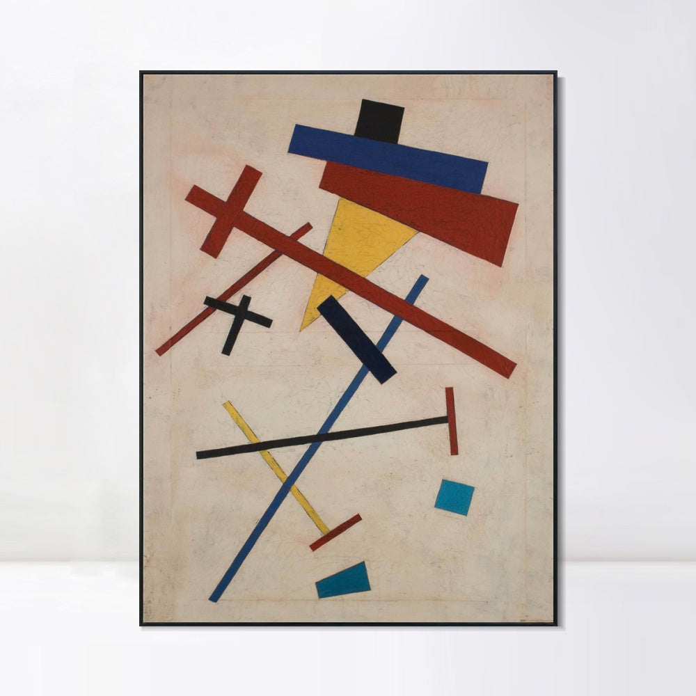 INVIN ART Framed Canvas Giclee Print Art Series#059 by Kasimir Malevich Wall Art Living Room Home Office Decorations