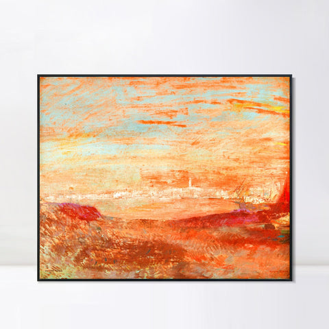 INVIN ART Framed Canvas Series#037 by Odilon Redon Wall Art Living Room Home Office Decorations