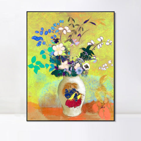 INVIN ART Framed Canvas Series#052 by Odilon Redon Wall Art Living Room Home Office Decorations
