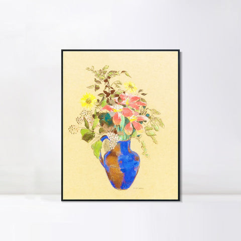 INVIN ART Framed Canvas Series#061 by Odilon Redon Wall Art Living Room Home Office Decorations