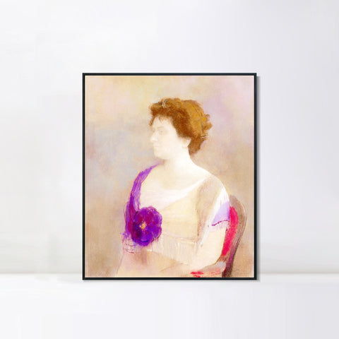 INVIN ART Framed Canvas Series#062 by Odilon Redon Wall Art Living Room Home Office Decorations