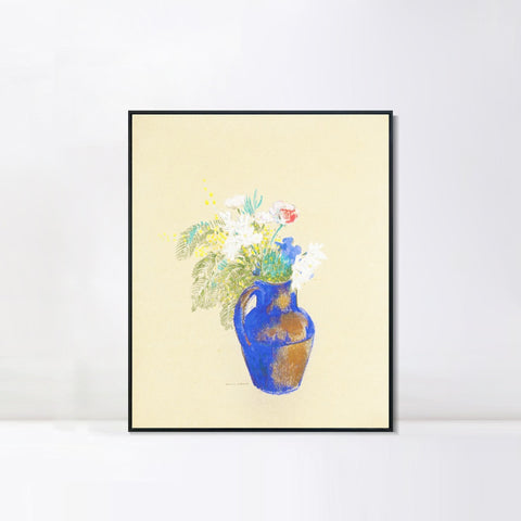 INVIN ART Framed Canvas Series#063 by Odilon Redon Wall Art Living Room Home Office Decorations