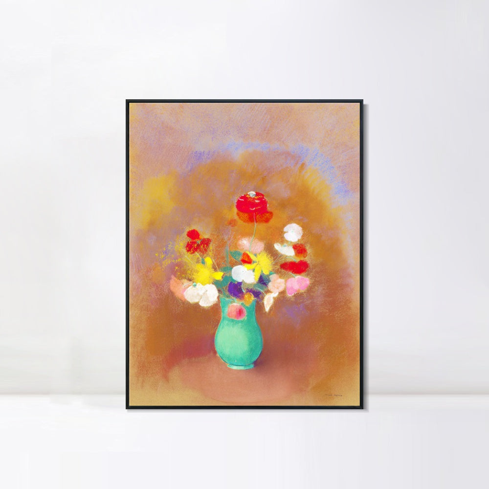 INVIN ART Framed Canvas Series#065 by Odilon Redon Wall Art Living Room Home Office Decorations