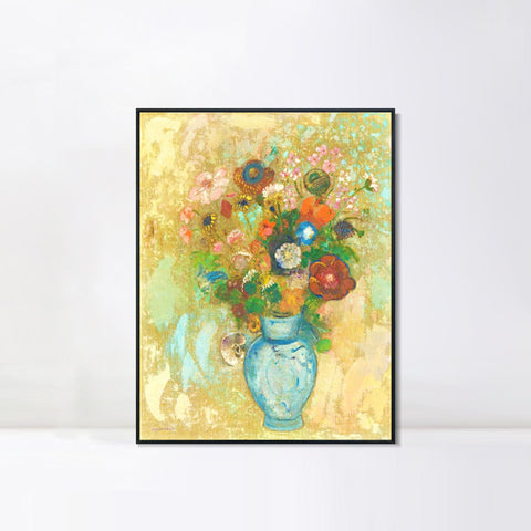 INVIN ART Framed Canvas Series#067 by Odilon Redon Wall Art Living Room Home Office Decorations