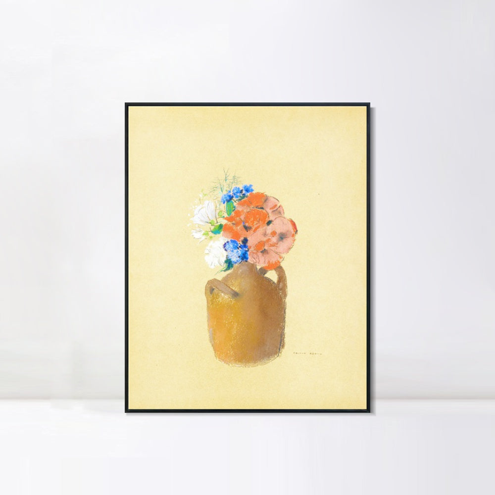 INVIN ART Framed Canvas Series#070 by Odilon Redon Wall Art Living Room Home Office Decorations